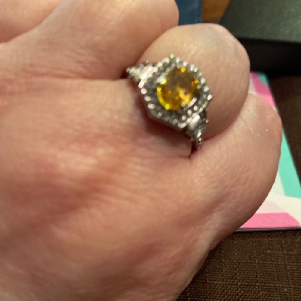NWT SS topaz ring.  FINAL PRICE